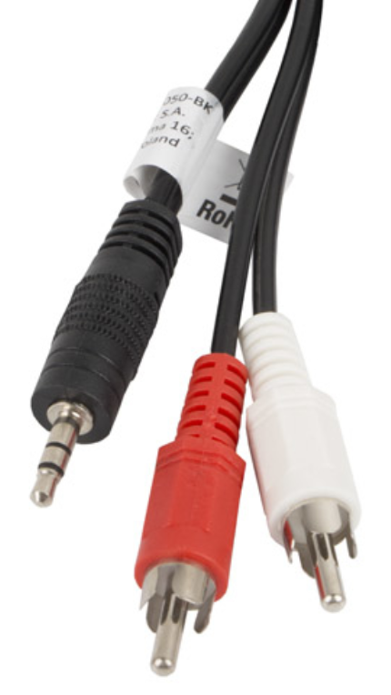 Lanberg CA-MJRC-10CC-0050-BK cable de audio 5 m 3,5mm 2 x RCA Negro