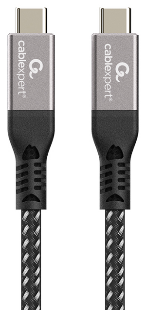 Gembird CCBP-USB4-CMCM240-1.5M cable USB USB4 Gen 3x2 1,5 m USB C Negro, Plata