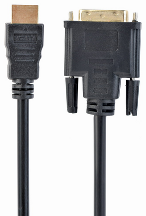 Gembird 1.8m, HDMI/DVI, M/M 1,8 m DVI-D Negro