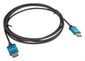 Lanberg CA-HDMI-22CU-0010-BK cable HDMI 1 m HDMI tipo A (Estándar) Negro, Azul