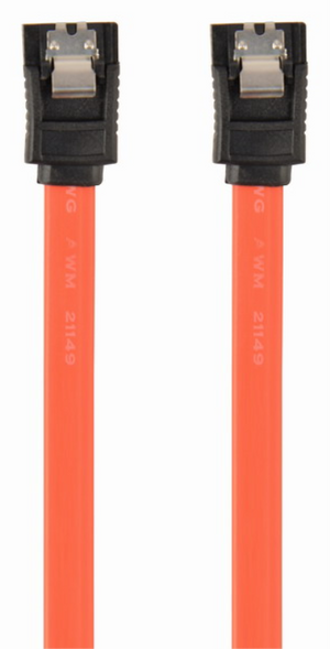 Gembird CC-SATAM-DATA cable de SATA 0,5 m Negro, Rojo
