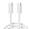 Joyroom Cable trenzado Ben Series 60 W USB‑C a USB‑C 1 m (Blanco)
