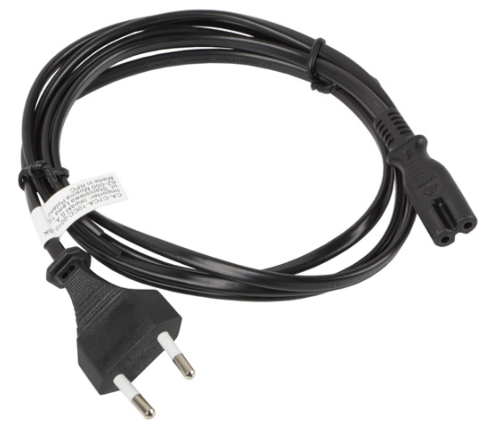 Lanberg CA-C7CA-10CC-0018-BK cable de transmisión Negro 1,8 m C7 acoplador CEE7/16
