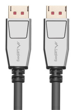 Lanberg CA-DPDP-20CU-0018-BK cable DisplayPort 1,8 m Negro, Plata