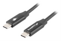 Lanberg CA-CMCM-40CU-0005-BK cable USB USB 2.0 0,5 m USB C Negro