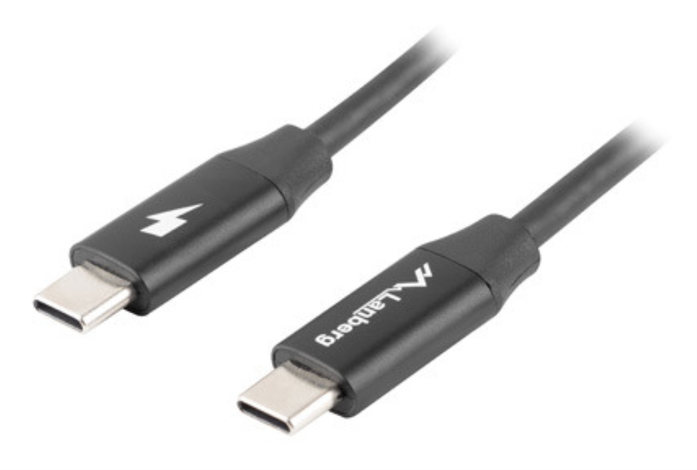 Lanberg CA-CMCM-40CU-0005-BK cable USB USB 2.0 0,5 m USB C Negro