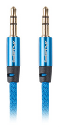 Lanberg CA-MJMJ-10CU-0030-BL cable de audio 3 m 3,5mm Azul