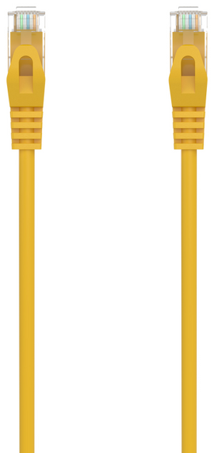 AISENS Cable de Red Latiguillo RJ45 LSZH Cat.6A 500 Mhz UTP AWG24, Amarillo, 1.0M
