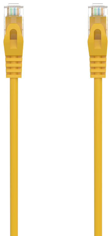 AISENS Cable de Red Latiguillo RJ45 LSZH Cat.6A 500 Mhz UTP AWG24, Amarillo, 1.0M