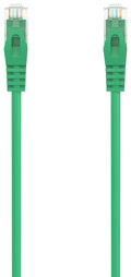 AISENS Cable de Red Latiguillo RJ45 LSZH Cat.6A 500 Mhz UTP AWG24, Verde, 1.0M