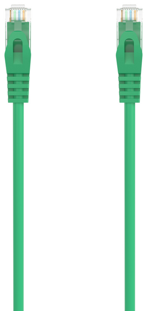 AISENS Cable de Red Latiguillo RJ45 LSZH Cat.6A 500 Mhz UTP AWG24, Verde, 1.0M