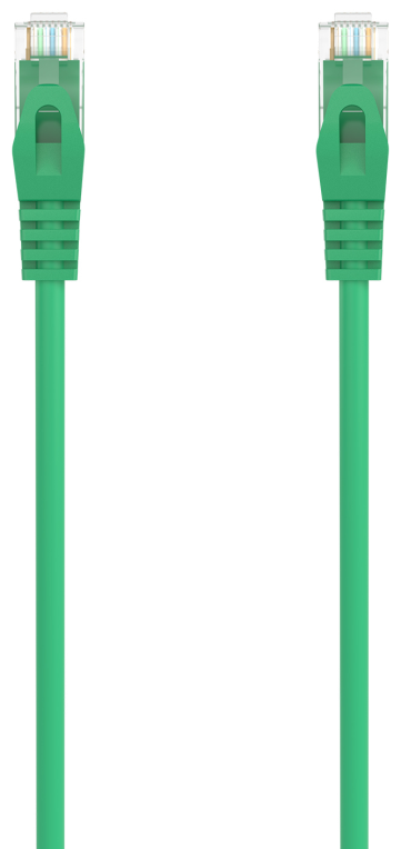 AISENS Cable de Red Latiguillo RJ45 LSZH Cat.6A 500 Mhz UTP AWG24, Verde, 1.0M