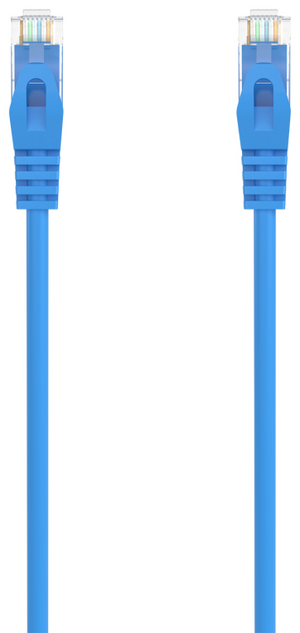 AISENS Cable de Red Latiguillo RJ45 LSZH Cat.6A 500 Mhz UTP AWG24, Azul, 2.0M