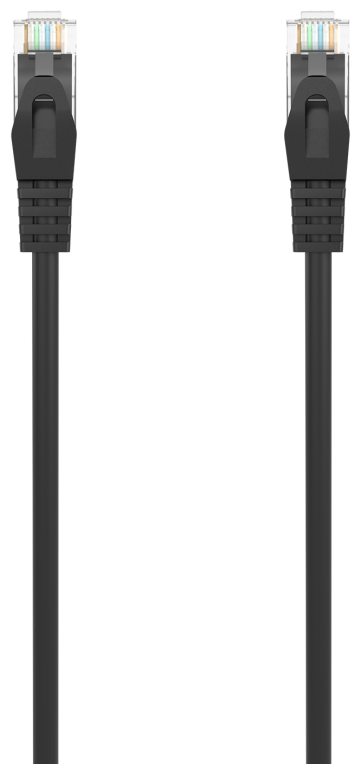 AISENS Cable de Red Latiguillo RJ45 LSZH Cat.6A 500 Mhz UTP AWG24, Negro, 2.0M