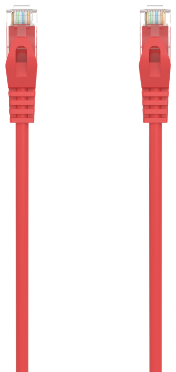 AISENS Cable de Red Latiguillo RJ45 LSZH Cat.6A 500 Mhz UTP AWG24, Rojo, 2.0M