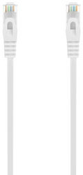 AISENS Cable de Red Latiguillo RJ45 LSZH Cat.6A 500 Mhz UTP AWG24, Blanco, 25CM
