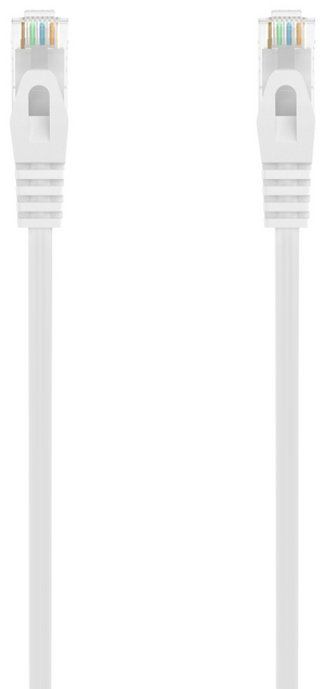 AISENS Cable de Red Latiguillo RJ45 LSZH Cat.6A 500 Mhz UTP AWG24, Blanco, 25CM