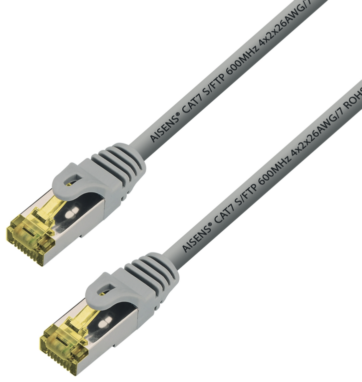 AISENS A146-0333 cable de red Gris 0,5 m Cat7 S/FTP (S-STP)