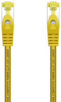 AISENS Cable De Red Latiguillo RJ45 LSZH Cat.7 600 MHz S/FTP PIMF AWG26, Amarillo, 25 cm