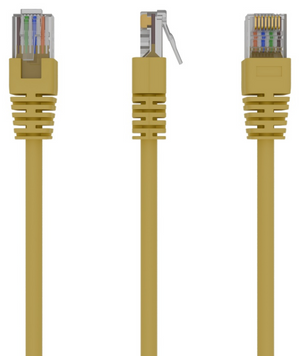 Gembird PP12-1M/Y cable de red Amarillo Cat5e U/UTP (UTP)
