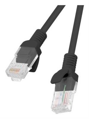 Lanberg PCU6-10CC-0025-BK cable de red Negro 0,25 m Cat6 U/UTP (UTP)