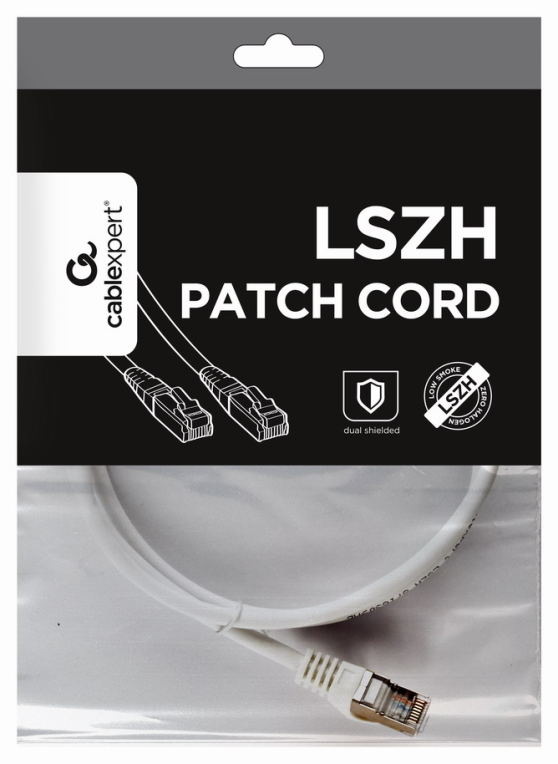 Gembird PP6A-LSZHCU-W-1M cable de red Blanco Cat6a S/FTP (S-STP)