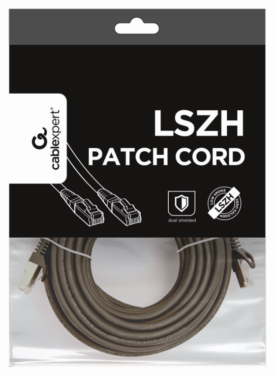 Gembird PP6A-LSZHCU-BK-10M cable de red Negro Cat6a S/FTP (S-STP)