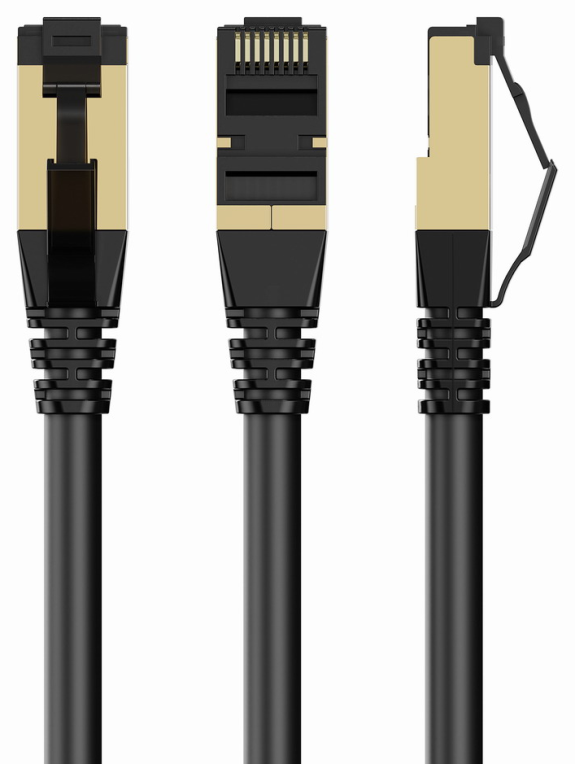 Gembird PP8-LSZHCU-BK-1.5M cable de red Negro 1,5 m Cat8 S/FTP (S-STP)
