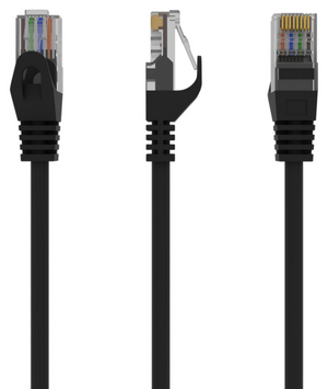 Gembird PP6U-0.25M/BK cable de red Negro 0,25 m Cat6 U/UTP (UTP)