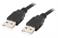 Lanberg CA-USBA-20CU-0005-BK cable USB USB 2.0 0,5 m Negro