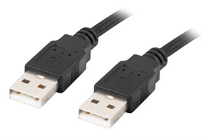 Lanberg CA-USBA-20CU-0010-BK cable USB USB 2.0 1 m Negro