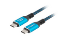 Lanberg CA-CMCM-45CU-0020-BK cable USB USB 3.2 Gen 2 (3.1 Gen 2) 2 m USB C Negro, Azul