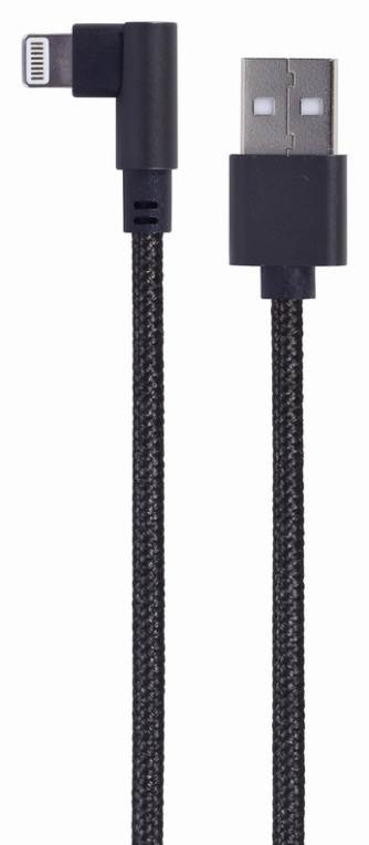 Gembird CC-USB2-AMLML-0.2M cable de conector Lightning 0,2 m Negro