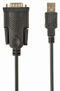 Gembird UAS-DB9M-02 cable de serie Negro 1,5 m USB tipo A DB-9