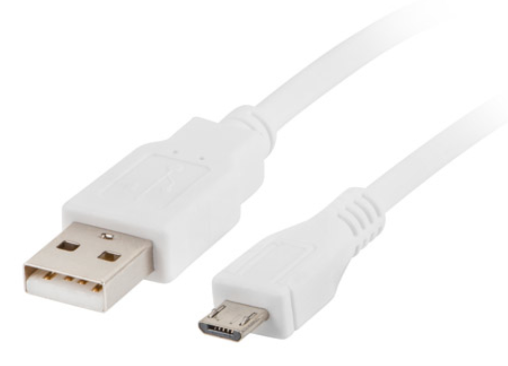 Lanberg CA-USBM-10CC-0018-W cable USB USB 2.0 1,8 m Micro-USB B USB A Blanco