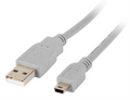 Lanberg CA-USBK-10CC-0018-S cable USB USB 2.0 1,8 m Mini-USB A USB A Gris