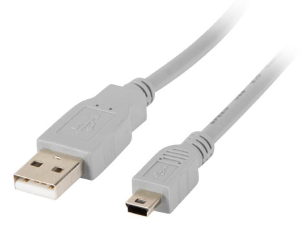 Lanberg CA-USBK-10CC-0018-S cable USB USB 2.0 1,8 m Mini-USB A USB A Gris