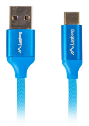 Lanberg CA-USBO-22CU-0018-BL cable USB USB 2.0 1,8 m USB A USB C Azul