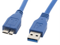 Lanberg CA-US3M-10CC-0005-B cable USB 0,5 m Micro-USB A USB A Azul