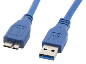 Lanberg CA-US3M-10CC-0005-B cable USB 0,5 m Micro-USB A USB A Azul