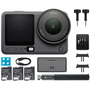 Cámara Deportiva DJI Osmo Action 6 Adventure Combo 4K UltraHD WIFI BT UltraWide Estabilización