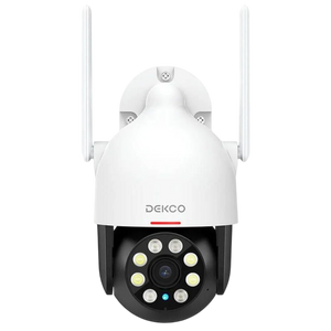 Cámara de seguridad IP DEKCO DC5L 2K QHD WiFi Visión Nocturna a color Google Assistant/Alexa Blanco