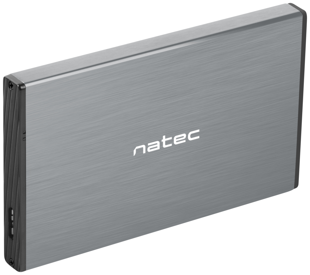 NATEC Rhino GO Carcasa de disco duro/SSD Gris 2.5"