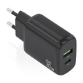 AISENS A110-0923 Cámara digital, MP3, MP4, Teléfono móvil, Navegante, Portátil, Consola de juegos portátil, Smartphone, Tableta, Universal Negro Corriente alterna Carga rápida Interior
