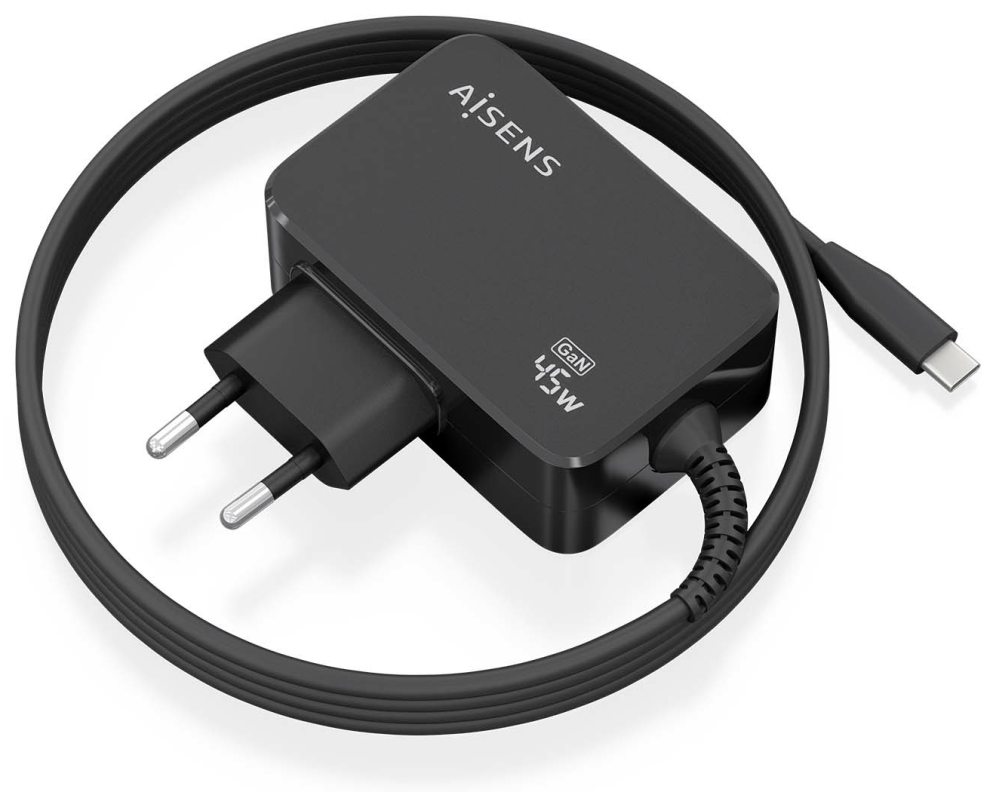 AISENS ASCH-1PD45WL032-BK cargador de dispositivo móvil Universal Corriente alterna Interior