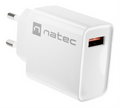 NATEC RIBERA Universal Blanco Corriente alterna Carga rápida Interior