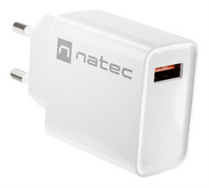 NATEC RIBERA Universal Blanco Corriente alterna Carga rápida Interior