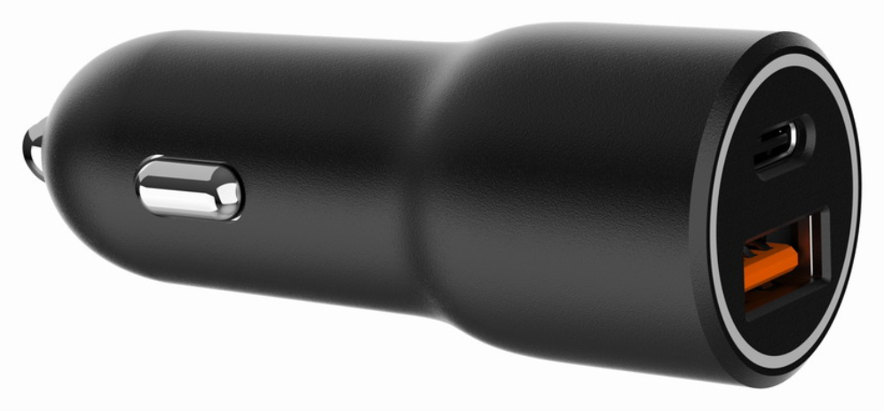 Gembird TA-UC-AC2PDQC38-CAR-01 cargador de dispositivo móvil Universal Negro Encendedor de cigarrillos Carga rápida Auto