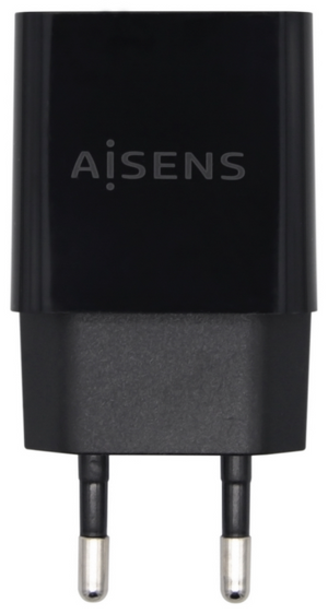 AISENS Cargador USB 10W Alta Eficiencia, 5V/2A, Negro