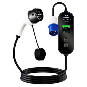 Cargador Coche Eléctrico Portátil 32A / 7.0KW / Monofásico / 10M / LCD - EV Tipo 2